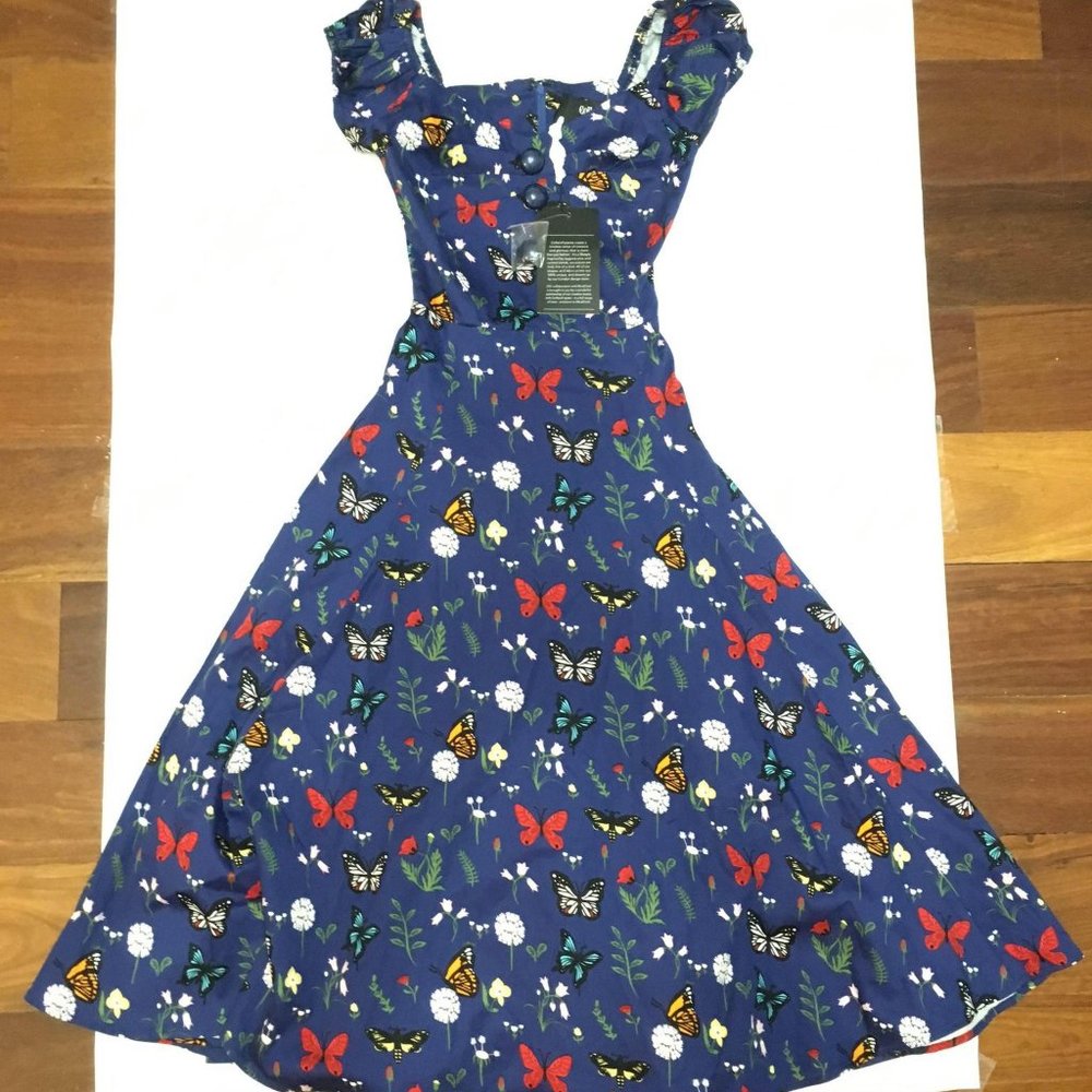 NWT ModCloth Butterfly Print Dress
